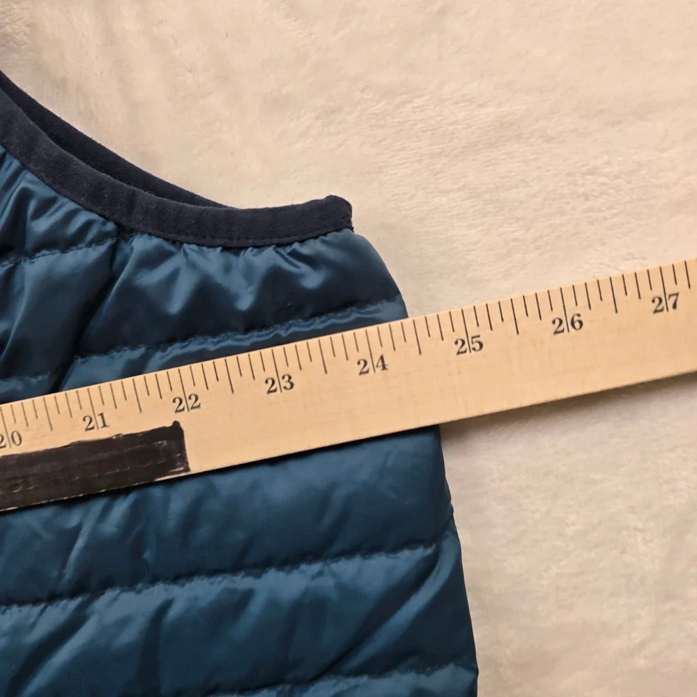 Eddie Bauer Down Puffer Vest Mens 2XL Blue‎ Quilted EB650 Fill Power